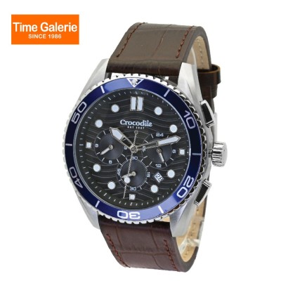 Crocodile CRDW7032.158LC Stainless Steel Case Brown Leather Brown Dial Men Watch Crocodile CRDW7032.158LC Stainless Steel Case Brown Leather Brown Dial Men Watch